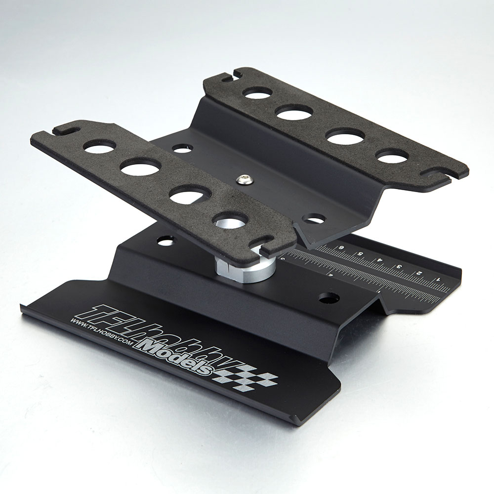 TC1505-BK Auto Montagestand 1/10 drehbar schwarz eloxiert