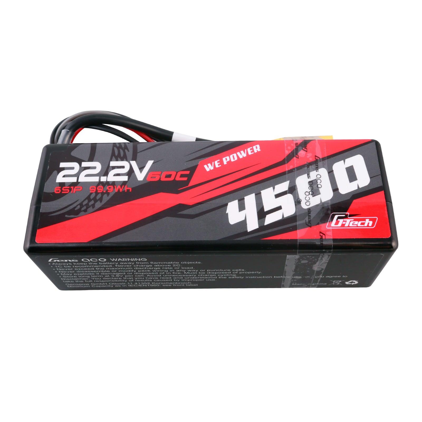 Gens Ace G-Tech 4500mAh 6S1P 22.2V 60C HardCase RC Car Lipo Akku 14# GEA456S60X9GT