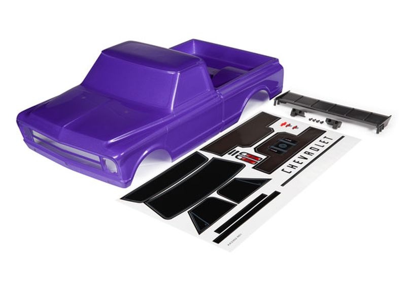 Traxxas Karo Chevrolet C10 purple inkl. Flügel & Aufkleber 9411P