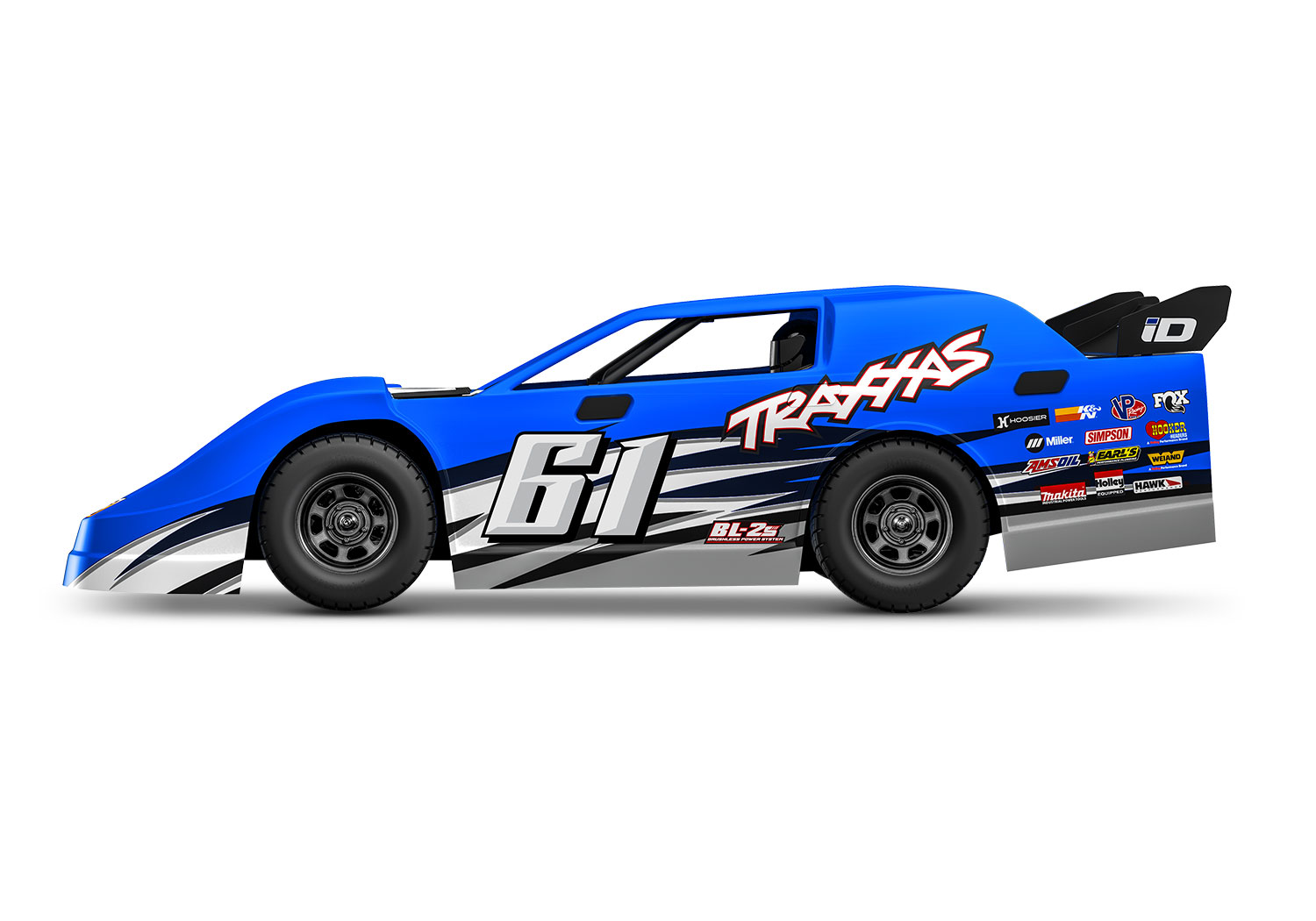 Traxxas Slash Modified Late-Model Competition BL-2S blau 1/10 Dirt Oval Racer RTR Brushless 104364-74 - Abbildung 3