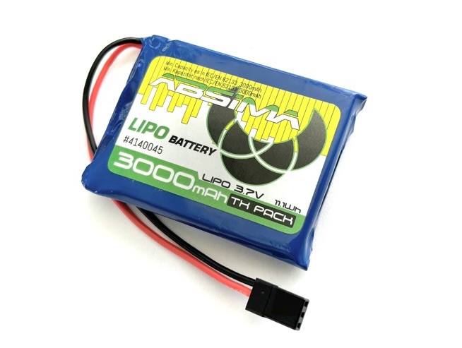 Absima TX LiPo 1S/3,7V 3000 SC (JR/FUT) 4140045