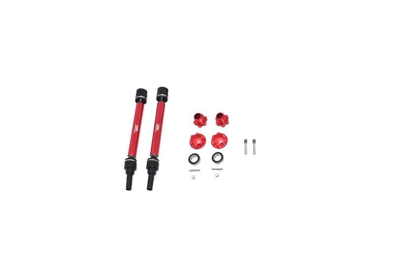 GPM Stahl CVD gehärtet mit Aluwelle Set v/h rot (WideMaxx) Traxxas WideMAXX
