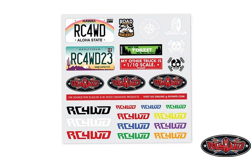 RC4WD Small Decal Sheet Z-L0034