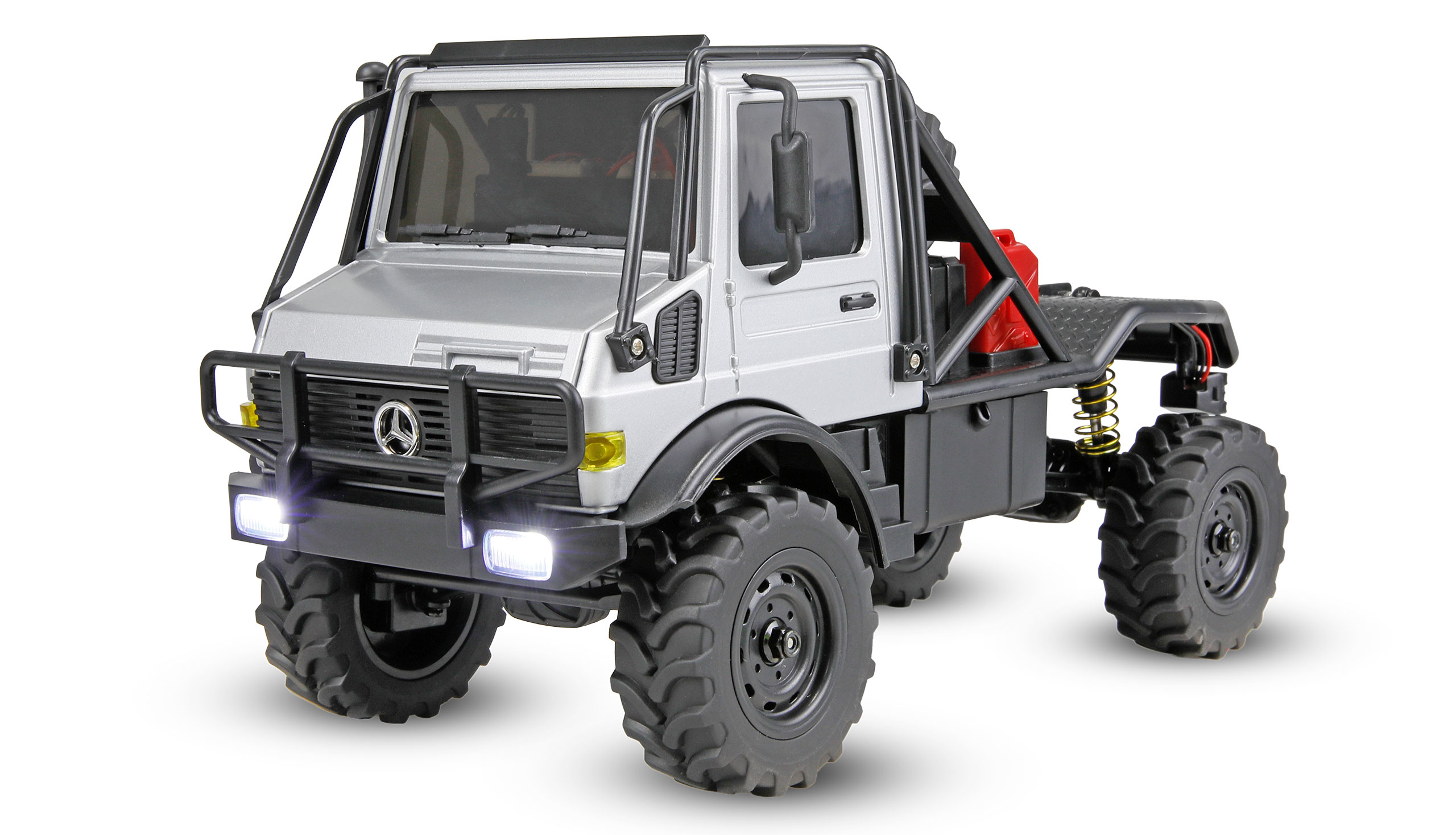 Amewi Mercedes-Benz Unimog U4000 Scale Crawler 4WD 1:18 RTR grau 22768