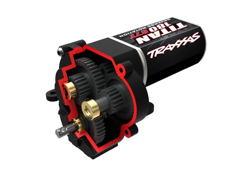 Traxxas Getriebe komplett (high range (trail)) (16.6:1) incl. Titan 87T Motor 9791