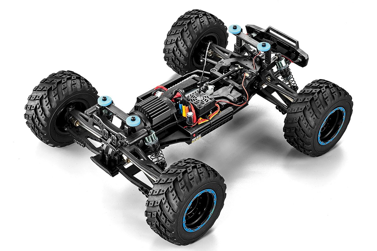 BLACKZON Smyter MT Turbo 1/12 4WD 3S Brushless Monster Truck Blau 540252 - Abbildung 4