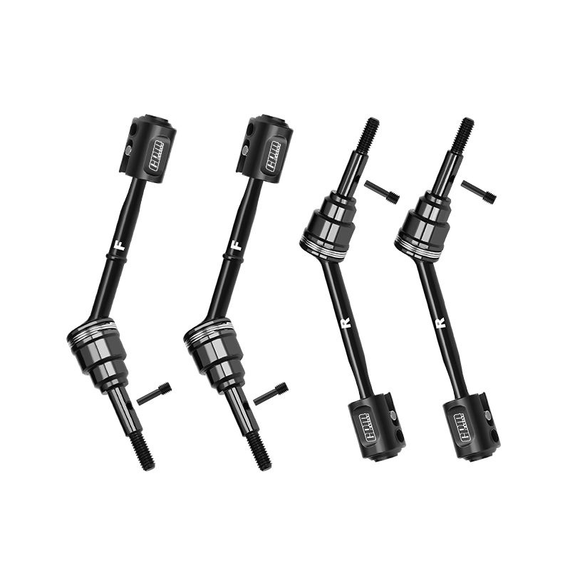 GPM Carbon-Stahl Antriebswellen v/h schwarz (4) TRX Mini-Maxx TXMM5051BK