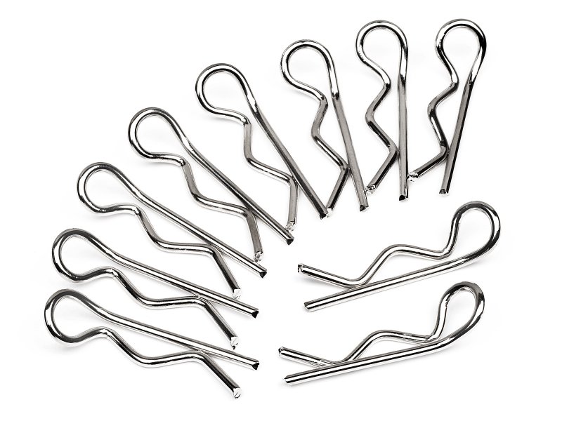 HPI Karosserieklammern (8mm/Silber/10St.) 101098 - Abbildung 1