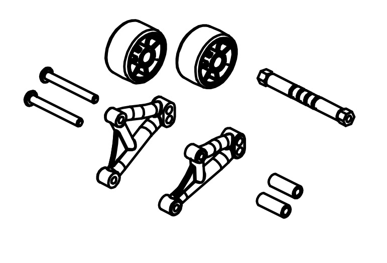 Absima Wheelie Bar Set 1610146