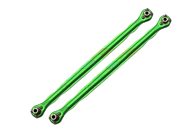 GPM Alu 6061-T6 FRONT STEERING ROD-2PC SET Traxxas X-MAXX grün