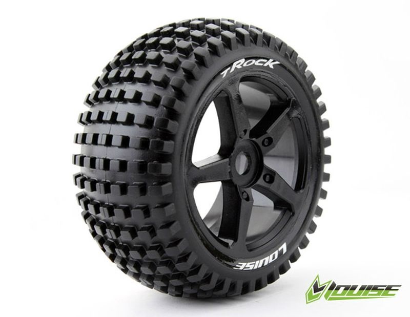 Louise T-Rock Reifen soft auf Felge schwarz 17mm (2) L-T3251SB